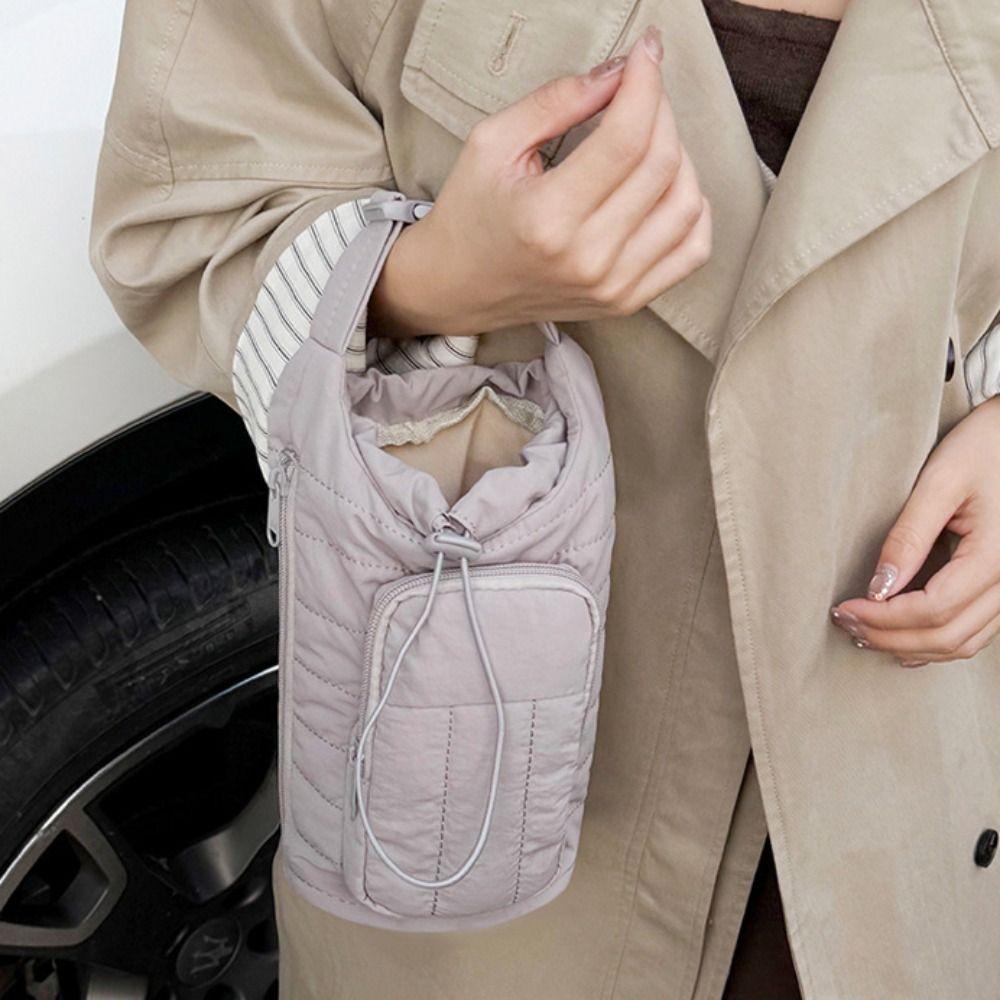 New Water-resistant Water Bottle Holder Bag with Strap Portable Insulating Cup Sleeve Large Capacity Gym Accessories for Women