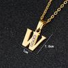 Initial A-Z Letter Name Pendant Female Gold Color Stainless Steel Small Alphabet Necklace For Women Jewelry Birthday Gift 2025