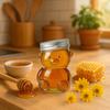 5x 80ml TEDDY TEDDY Glass Jar with Lid for HONEY, Jam, Spices Jar