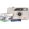Appareil photo instantané - agfaphoto - compact set ff - film s/w 400 asa - flash intégré