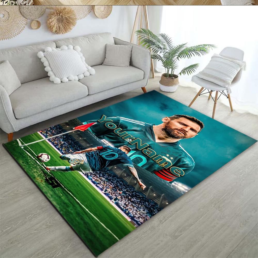 Fc Barcelona Customize Text Floor Rug Office Rug Perfect for Entryway Balcony Study Room Kitchen Antislip Carpet Office Home Decor