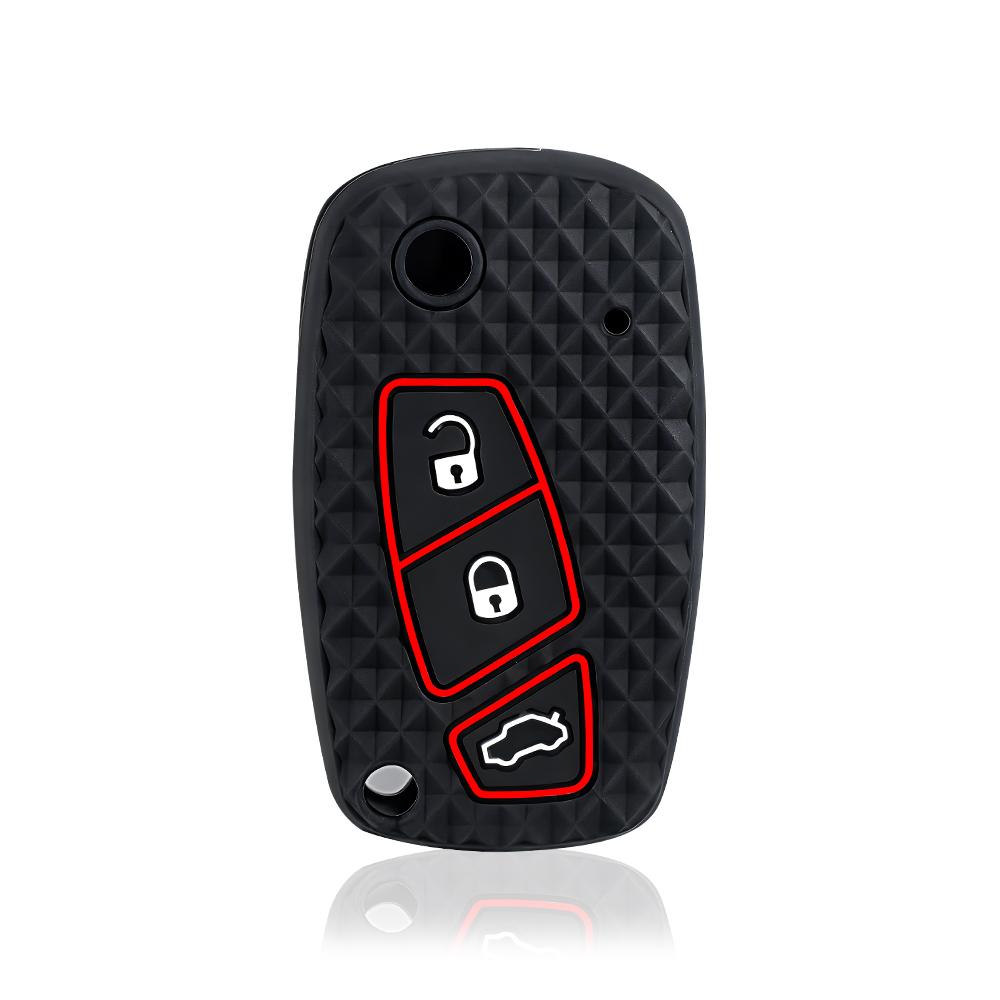 Silicone Auto Key Fob Remote Cover Case Fit For Fiat Panda Grande Punto Stilo Streetka Urban Doblo Bravo Dot Ducato 500 Auto Accessories