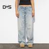 Wide Leg Jeans for Women High Waist Stretchy Denim Pants with Pockets Casual Straight Leg Jean Trousers
