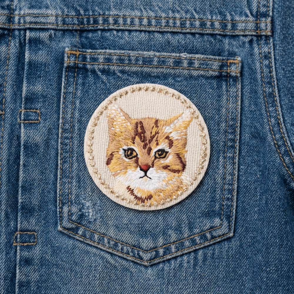 5pcs Iron on Cat Embroidered Patch Clothes Stickers Cute Dog Clothing Patch DIY Cartoon Clothes Appliques Sewing