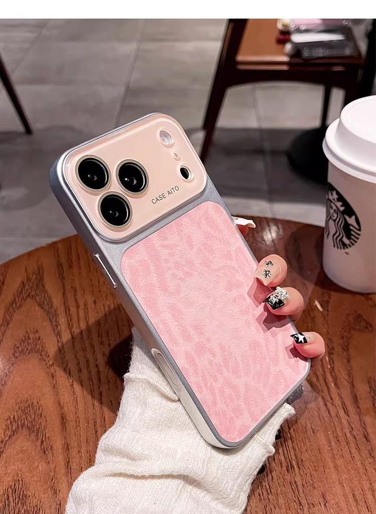 iPhone 17 Pro Max Leather Leopard Print Case with Large Window, Apple 16 Lens Protection, and Drop Protection Cover.
