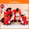 Year Of The Horse Plush Toy Red Animal Figurine Gift For Celebrations
