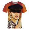 T-shirt Stampata 3D con Modello di Madonna Estate Tendenza Moda Top Personalizzato a Maniche Corte Abbigliamento Casual Comodo Harajuku Girocollo da Uomo