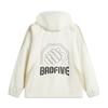 Li-Ning Comfortable Casual Minimalist Hooded Zipper Jacket Men Jackets Off-White Coastal-Gray AFDV005-5