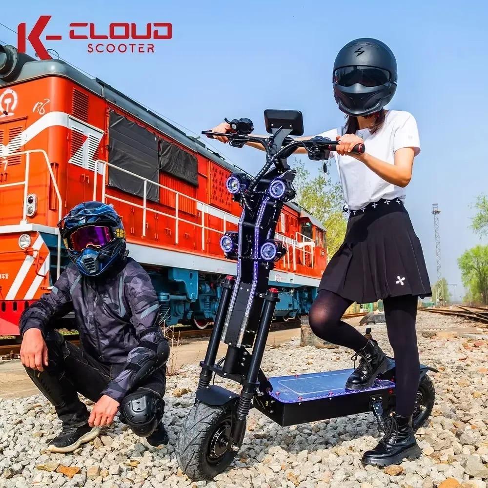 Upgraded Al-Alloy NFC Electric Scooter Smart Control 72V 50A 10000W 13 Inch Off-road/City Tyre Speed 120KM/H Elektro Scooter