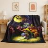 Classic Game Z-Zelda Cartoon Link Flannel Blanket Soft Warm Throw Blanket for Bedroom Living Room Bed Travel Camping Picnic