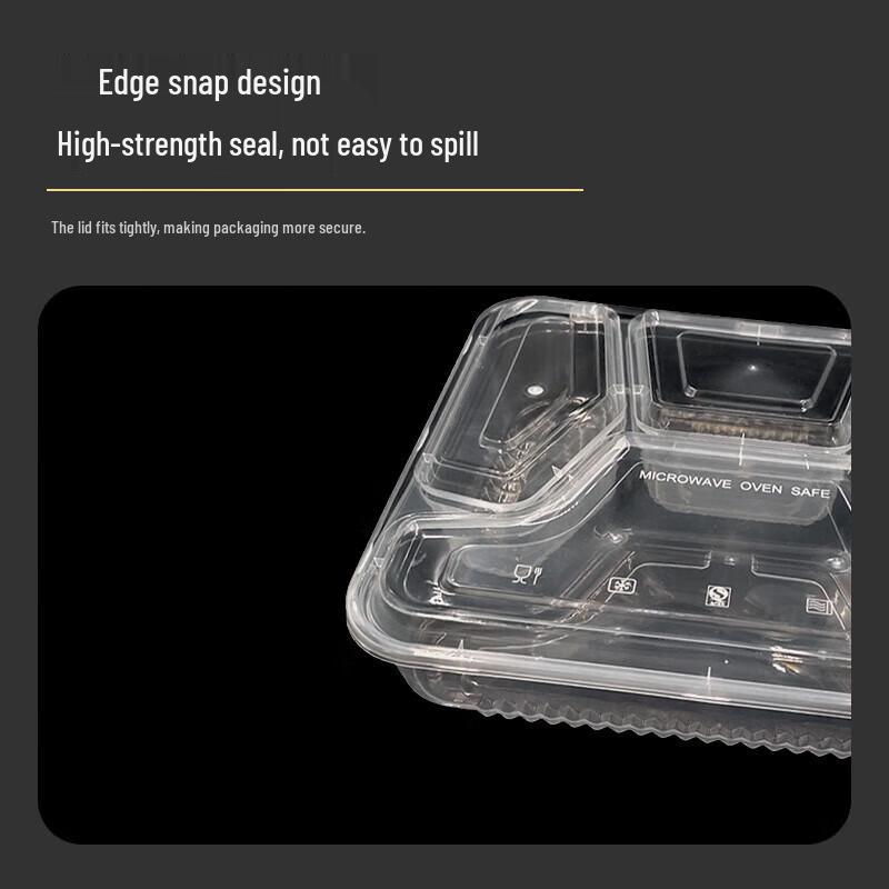 Four-Compartment Takeaway Meal Box