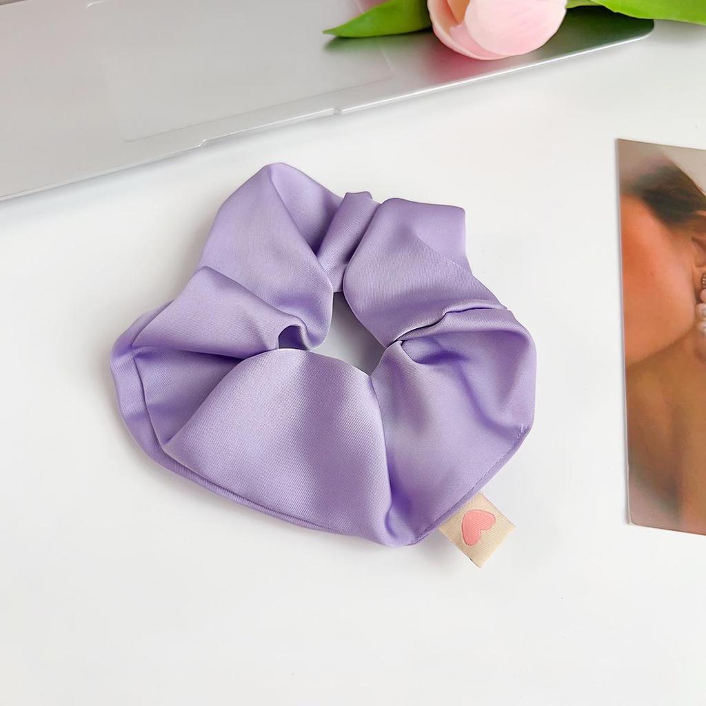 Hochwertiges koreanisches Haargummi-Set im Maillard-Stil aus Satin