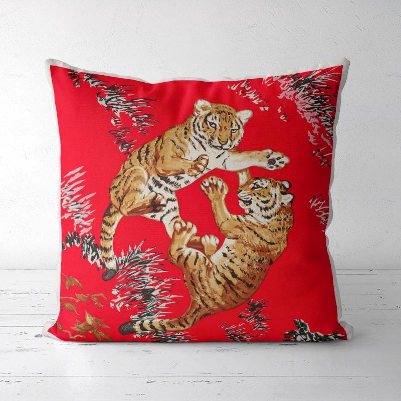 A DropShipping Christmas Pillowcases  Home Decor Printed Cushion Cover Decorative Boho High-end Royal High Quality Europe