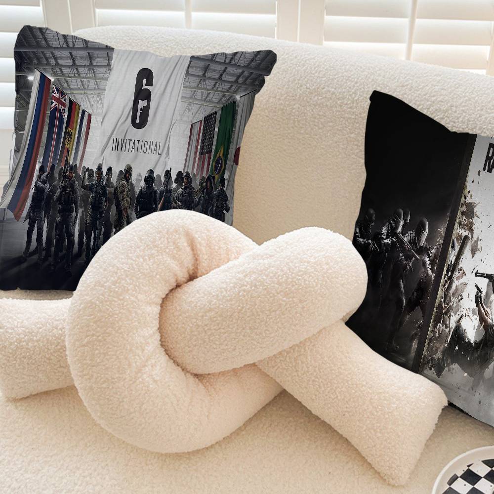 Game R-Rainbow Six Tom C-Clancy Pillowcase Toon Gift Cushion Cover Bedroom Home Sofa Chair Seat Decor Pillow Case