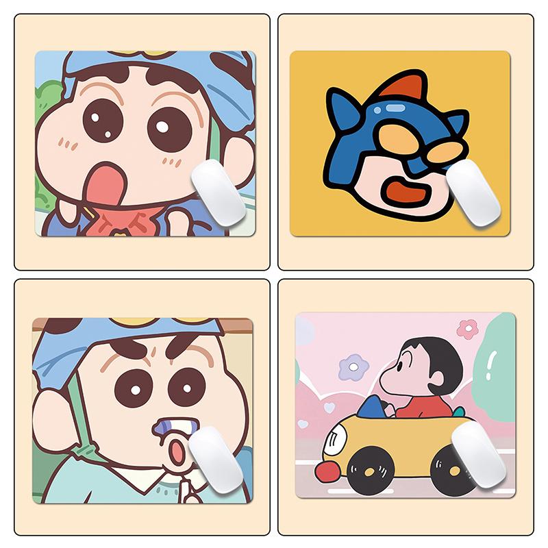 Crayon Shin-Chan Oyun Mouse Pad'i Anime Sevimli Masaüstü Fare Altlığı Bilgisayarlar Ofisler Oyuncular İçin Fare Altlıkları Kaymaz Kolay Temizlenir
