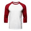Men's Raglan Sleeve Athletic Shirt Three Pack 3/4 Sleeve Lightweight Breathable Sports Tops for Gym Running Training Casual Wear