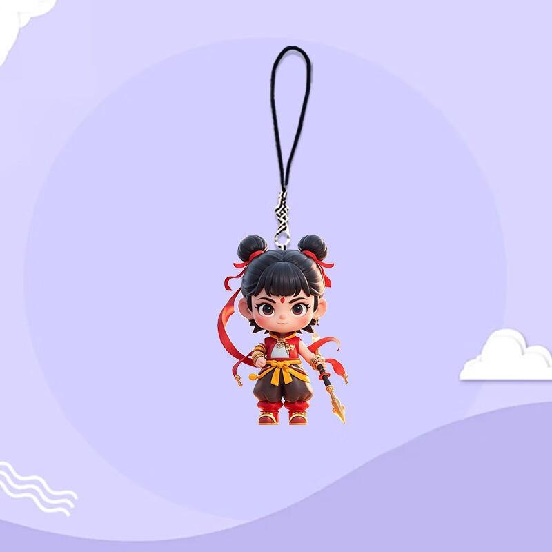Nezha & Ao Bing Cartoon Bag Charms (50-Pack)