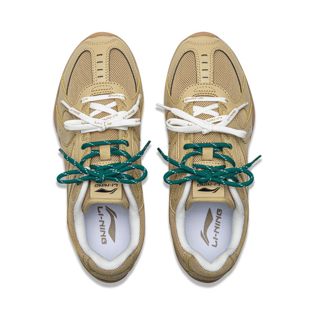 Li Ning Retro Classic Ballet Style Versatile Fashion Vintage Trendy Comfortable Slip Resistant Durable Lightweight Low Top Casual Shoes AGLV204-10