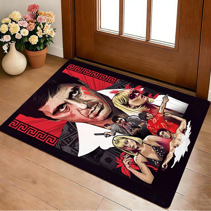 Scarface Saga Living Room Non-Slip Area Rug Soft Carpet for Bedroom Game Playroom Sofa Office Home Decor Doormat Christmas Gift C921155