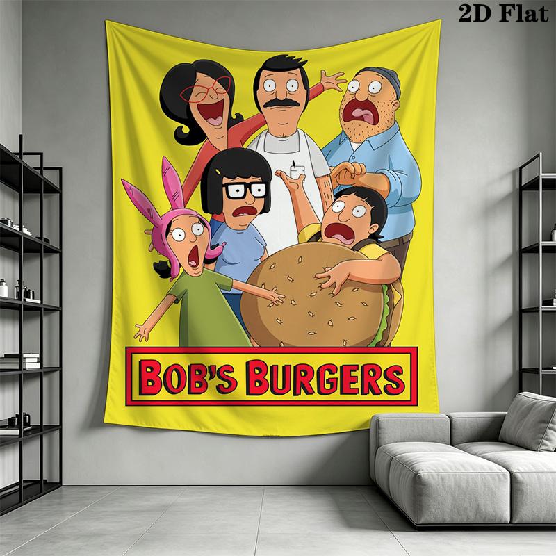 Bob's Burgers Pattern Home Decor Tapestry, Wall Hanging, Decorative RV Wall Cloth.XGT0914114