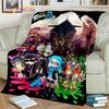 Cartoon PC Gamer 3D Games Splatoon Blanket,Soft Throw Blanket for Home Bedroom Bed Sofa Picnic Travel Office Cover Blanket Kids