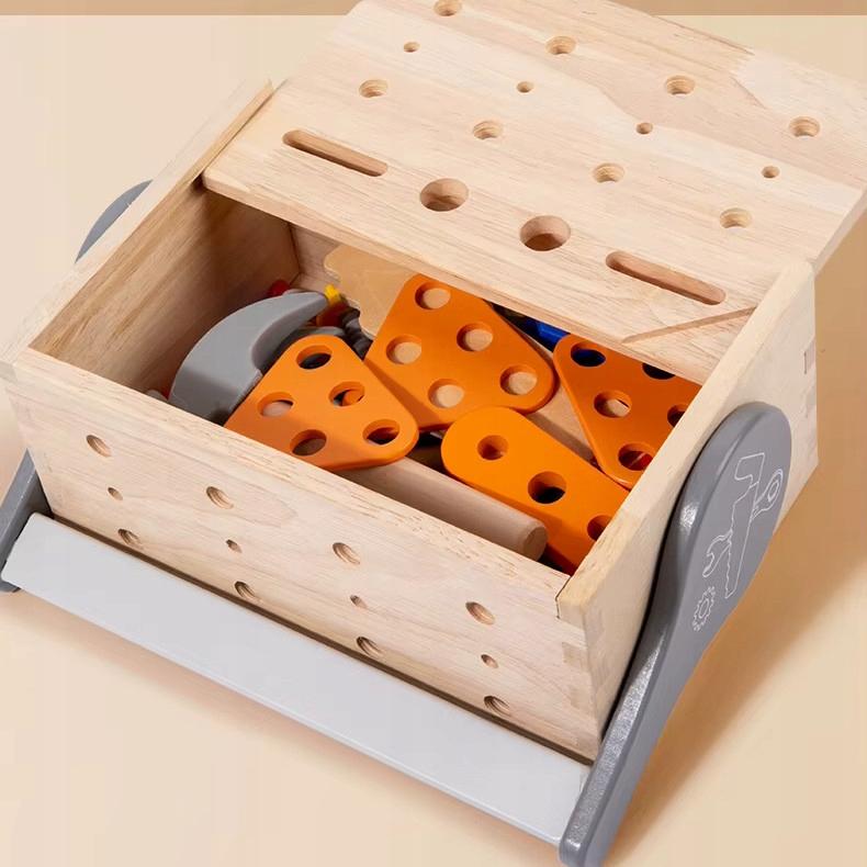 [PACZB] Wooden DIY box + tools and screws Z3111