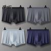Pánské boxerské spodní prádlo Středně vyvýšené prodyšná síťovina U-konvexní vysoká elasticita šortky Kalhotky Jednobarevné Kalhotky hladké linie