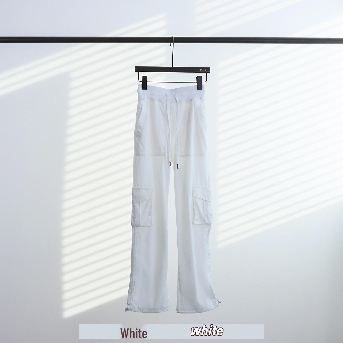 

Lulu Peach Women s Loose Cut Dance Studio Casual Mid-Waist Pants with Pockets XXXL
