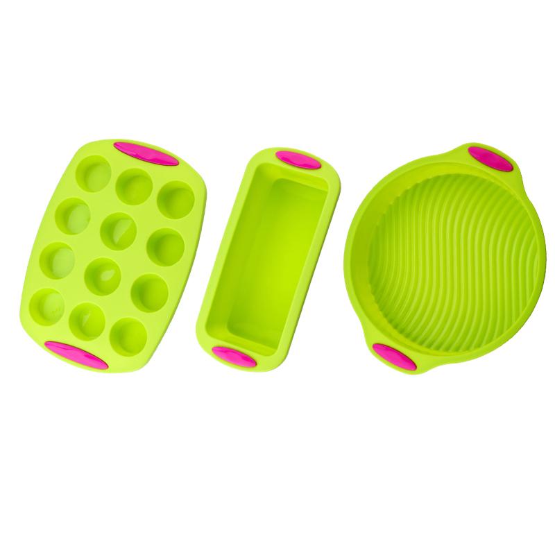 Rectangular Silicone Baking Cake Pan Cookie Sheet Molds Tray, Heat Resistant Nonstick Baking Tools for Muffin Loaf Bread Pizza