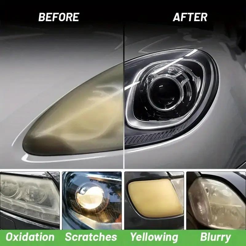 Headlight Restoration Fluid Automotive Headlight Oxidation Yellowing Scratches Blurring Enhancement