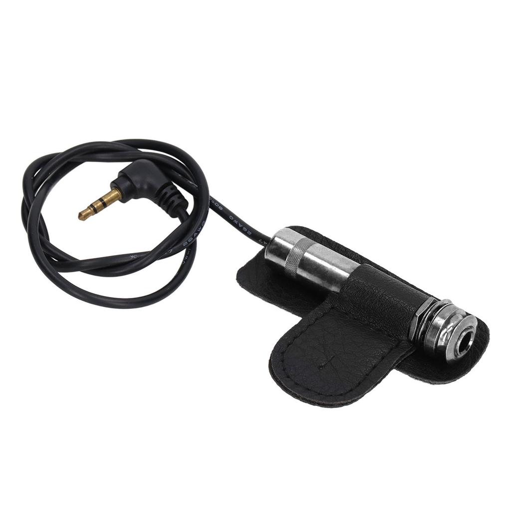 Acoustic Guitar Pickup Transducer Metal Accessory Replacement for String Instrument Silver