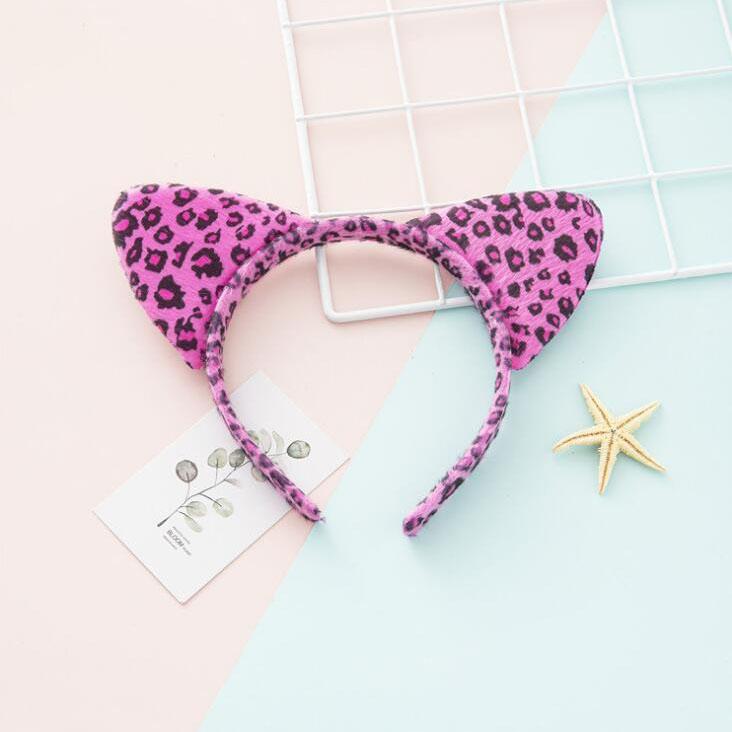 Animal Plush Ears Headband Cute Cartoon Hair Head Hoops Hairband For Women Girls Makeup Washing Hair Accessories
