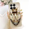 Phone Case For Xiaomi 15T Pro Soft Silicone Gold Crown Letter Painted Back Cover For Xiaomi15T 15 T Pro Cases Bumpers