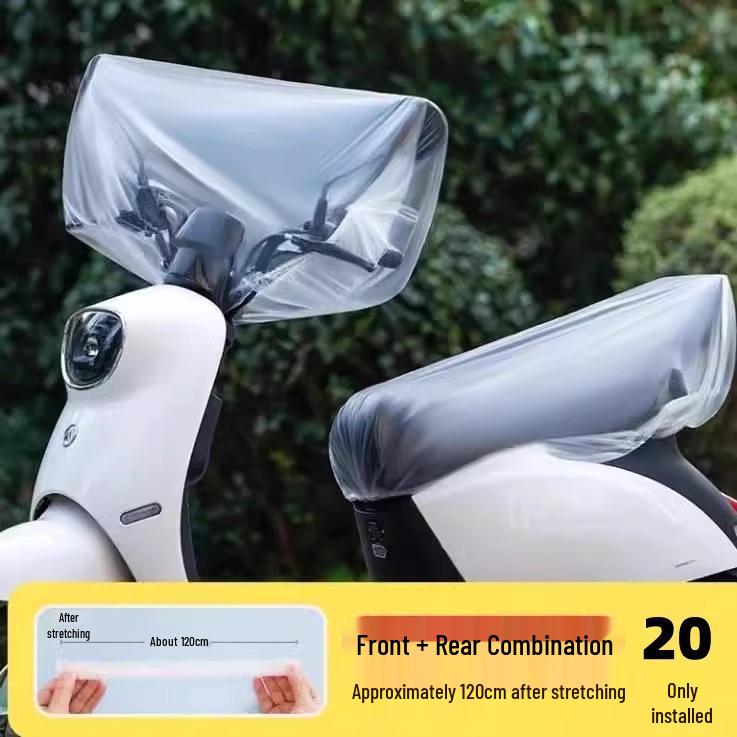 **Vodotěsný univerzální potah na sedadlo elektrického vozidla**: Průhledná, jednorázová a prachotěsná ochrana pro sedadla vašeho elektromobilu.