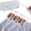 Invisible Retractable Clothes Drying Rack No Drill 304 Stainless Steel Wire for Balcony Bathroom Indoor Outdoor with Aluminum