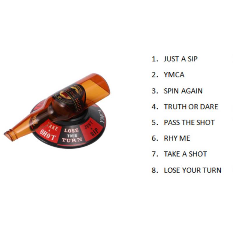 Party DrinkingTurntable Toys Simulation Bottle Turntable Bar KTV Entertainment Interactive Funny Game Punishment Props