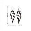 Geometric Acrylic Lightning Bolt Earrings: Bold, Fashionable Statement Jewelry for Women