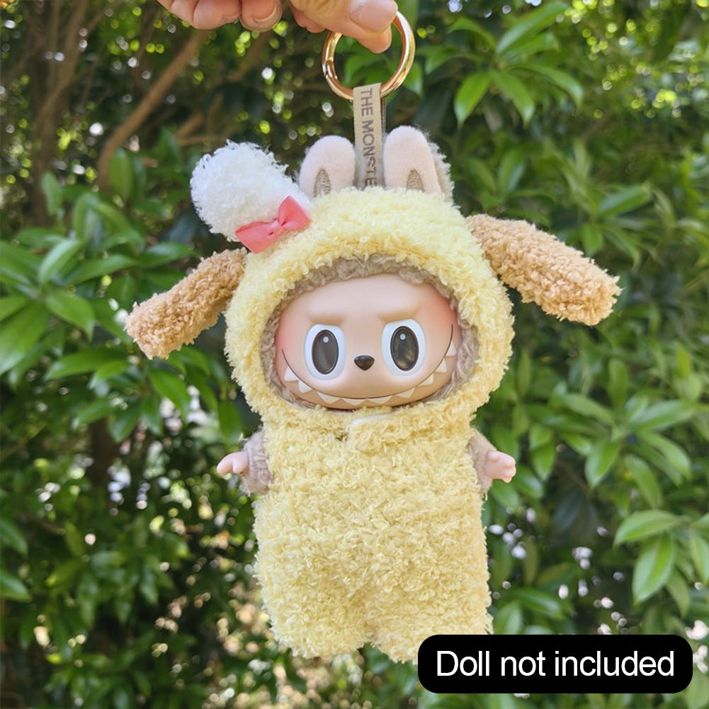 

Для 17 см Кукольная одежда Лабубу Модная одежда Толстовки Кукольная одежда Цветовые толстовки Кукольные аксессуары Милые украшения Маленькая одежда 04#