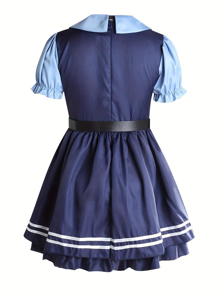 Disney Zootopia Judy Halloween Costume Rabbit Police Animation Cosplay Female Police Rabbit Costume Carnival Performance Costume