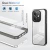 KEYSION Transparent Case for OPPO A3 A3X 5G Soft TPU+PC Anti-slip HD Clear Shockproof Phone Back Cover for OPPO A40 A40m