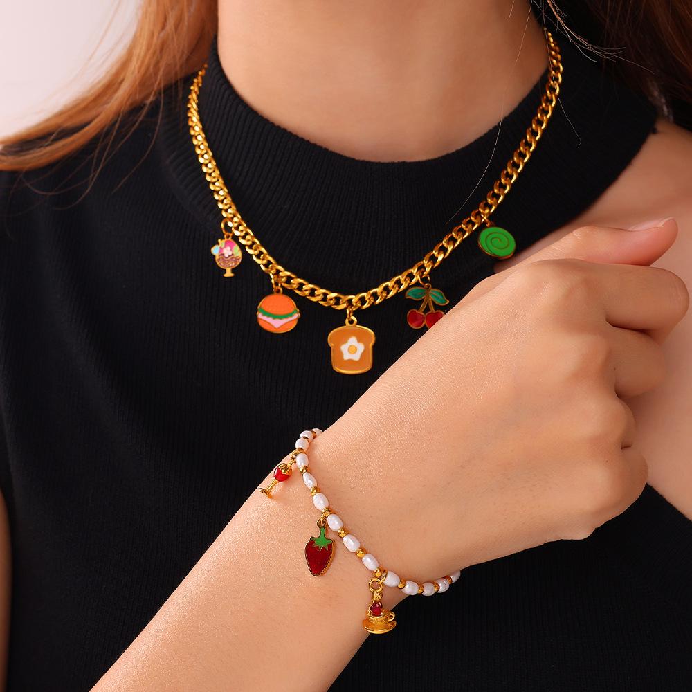  2Pcs Cute Mini Pendant From The Hamburger Fries Food Series Small Pendants Charms for Jewelry Making Supplies