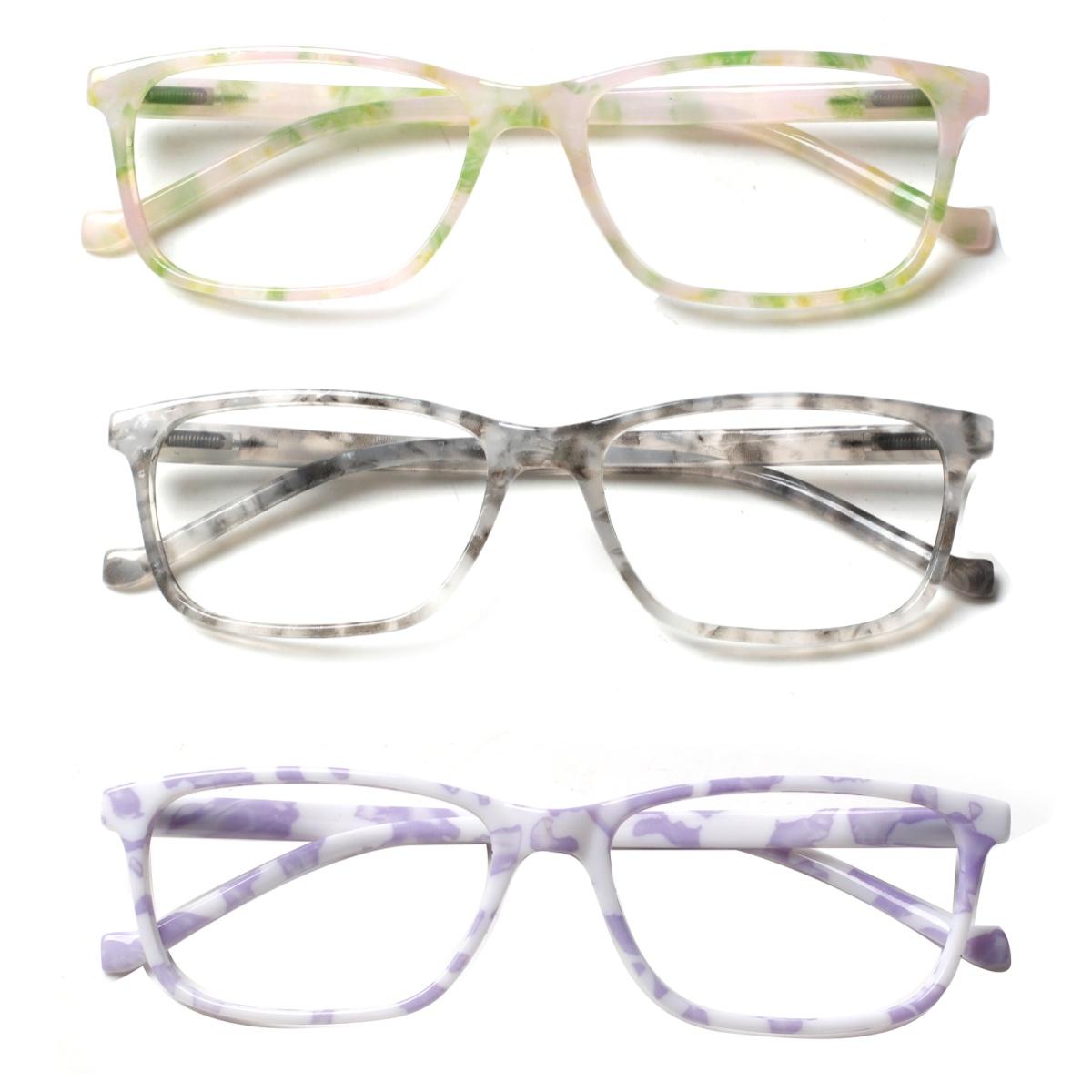 

TUREZING Presbyopia Eyeglasses Flower Print Reader Eyeglasses Men and Women Premium Grade Flexible+ Spring Hinge 0+60 1.75