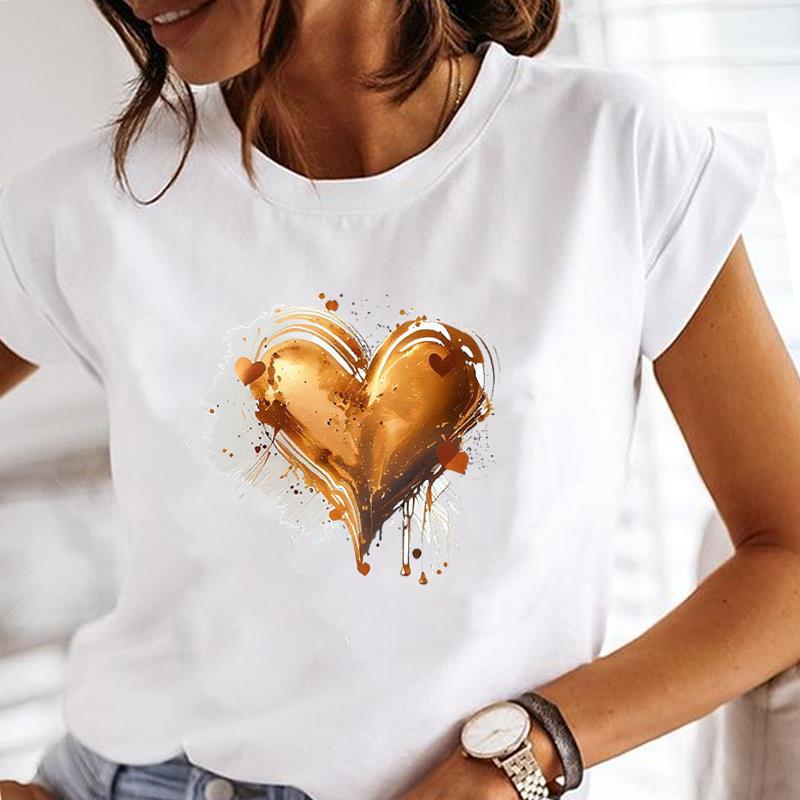 (Asian Size) butterfly cute Casual Clothing Printed Female Top T Shirt o-neck Short Sleeve T-shirts Lady Fashion Women Graphic Tee