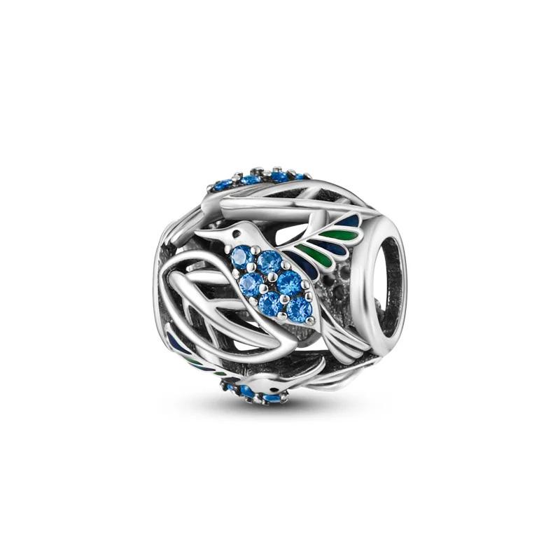 Copper Bird Bird Bird Dove Flower Charms Fit Original Bracelet Charms Necklace Charms For Jewelry Making