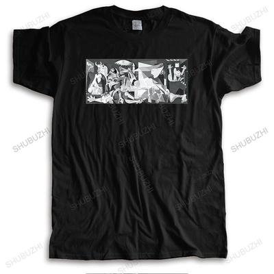 Pánské bavlněné tričko Letní Značkové vintage tričko Pablo Picasso Guernica unisex kulatý výstřih vysoce kvalitní trička cool krátký rukáv