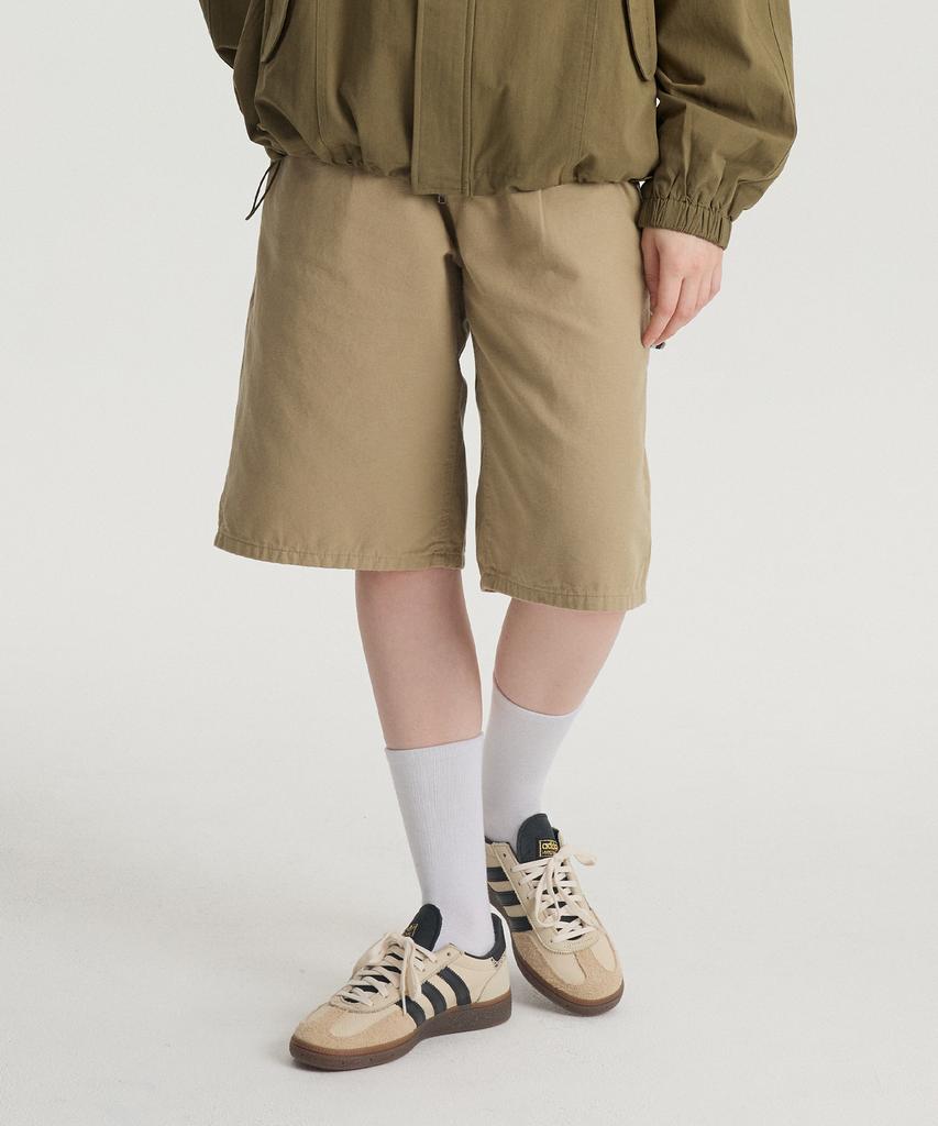 CARGOBROS FOR WOMAN Cotton Carpenter Bermuda Pants (Beige)