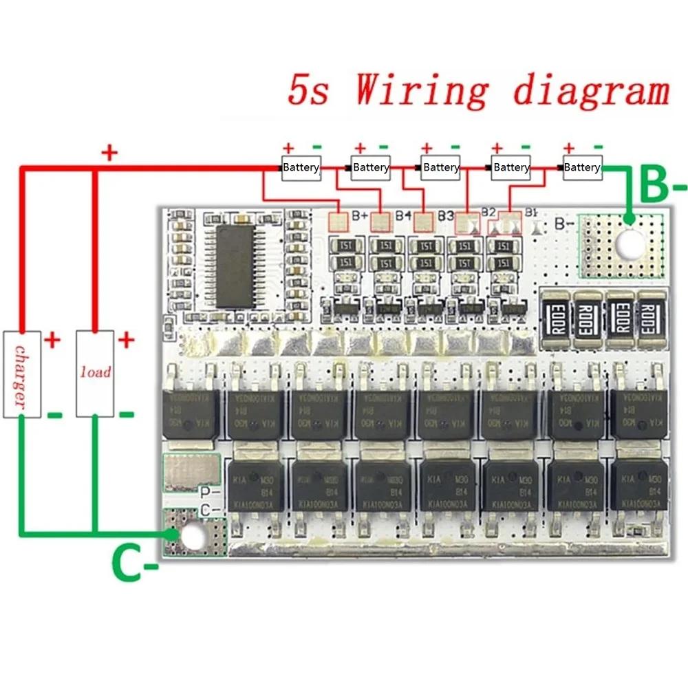 3s 4s 5s Bms 12v 16.8v 18v 21v 3.7v 100a Li-ion Lmo Ternary Lithium Battery Protection Circuit Board Li-polymer Balance Charging