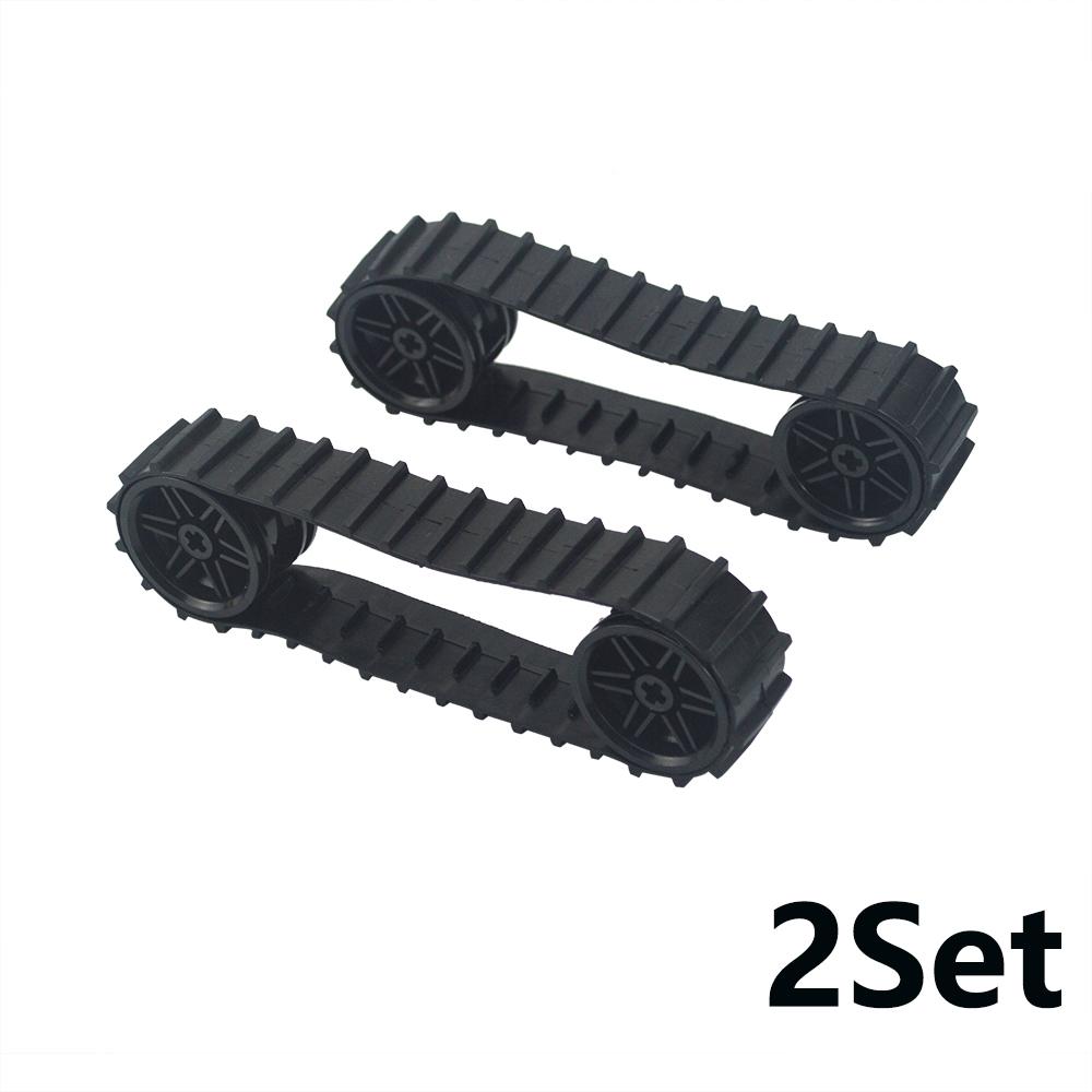 MOC Technical Caterpillar Tank Tracks Building Blocks Chain LinkExcavator Wheel Parts Brick Toy DIY Compatible 57519 88323 3711