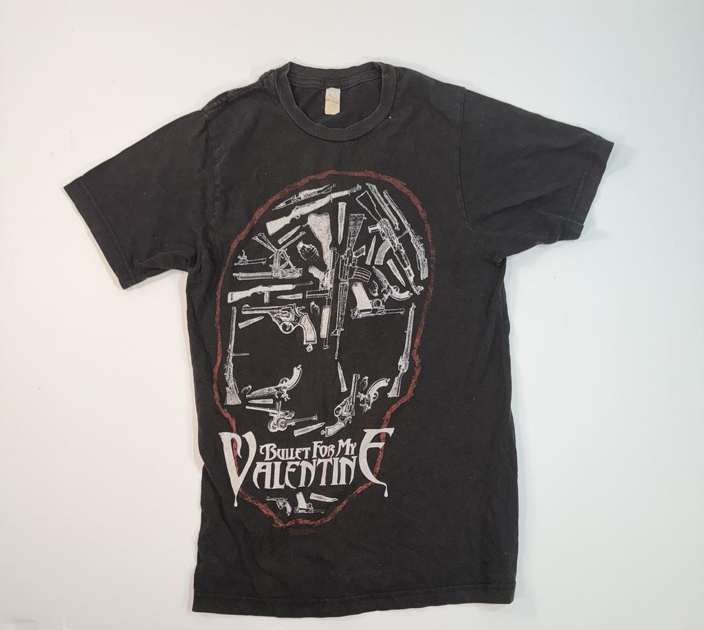Bullet For My Valentine T Shirt Small Black Graphic Band Tee Unisex T-Shirt