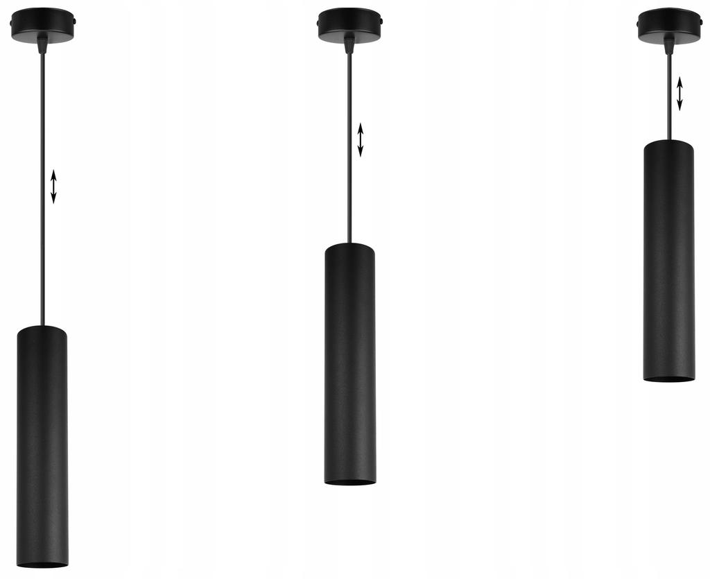 MODERN CEILING HANGING LAMP BLACK LED LAMP